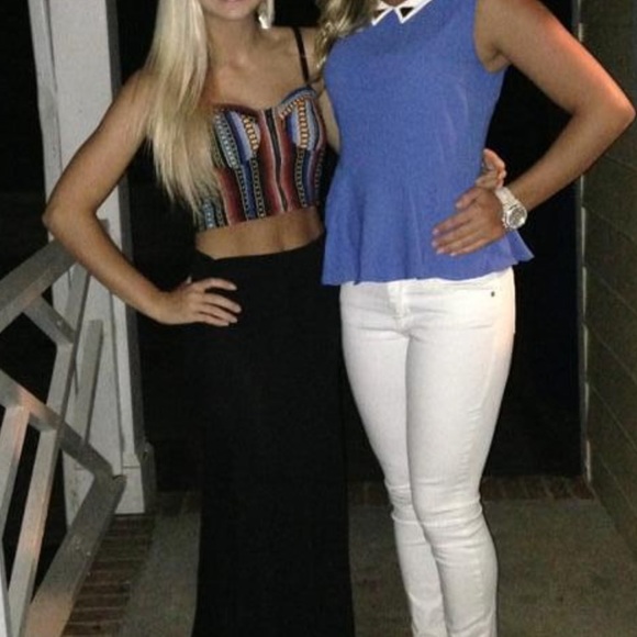 Aztec Print Crop Top - Picture 3 of 3